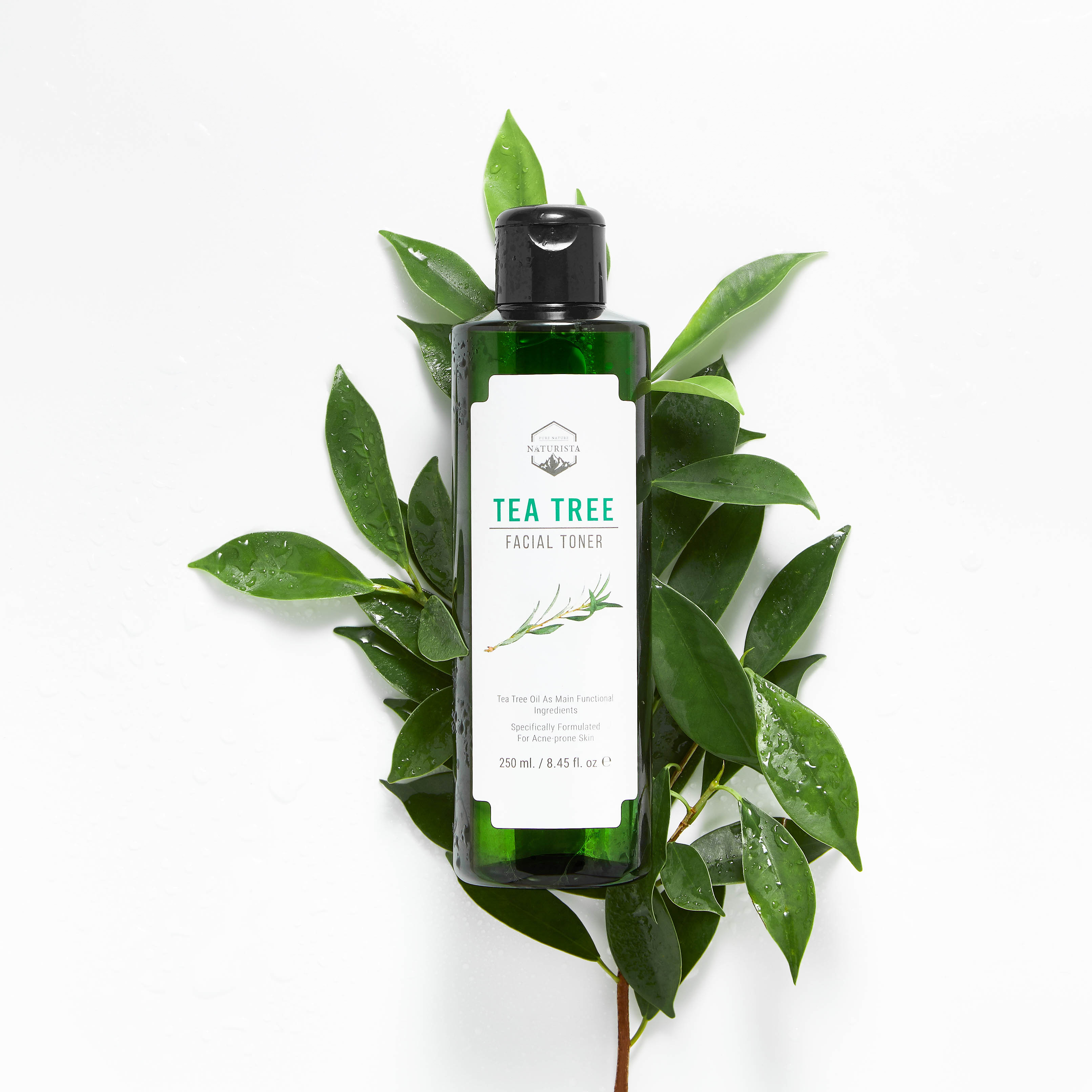 Naturista Tea Tree Facial Toner 250 ml โทนเนอร์ทีทรี ทำความสะอาดสิ่งตกค้างบนใบหน้าอย่างล้ำลึก ช่วยลดสิว และกระชับรูขุมขน